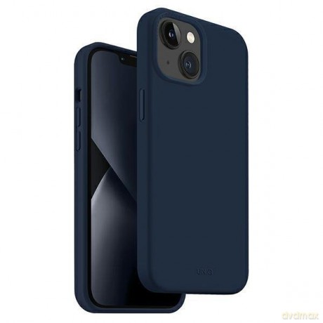 UNIQ etui Lino iPhone 14 6,1" niebieski/marine blue