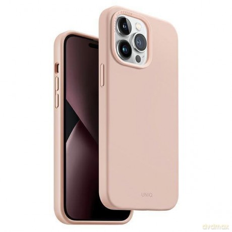 UNIQ etui Lino iPhone 14 Pro Max 6,7" różowy/pink blush