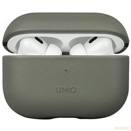 UNIQ etui Terra AirPods Pro 2 gen. Genuine Leather zielony/lichen green