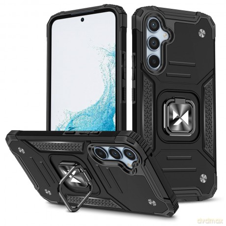 Wozinsky Ring Armor etui Samsung Galaxy A34 5G pancerny pokrowiec uchwyt magnetyczny ring czarne