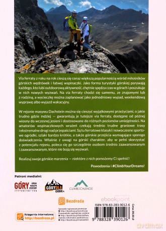 Dachstein. Najpiękniejsze ferraty - Pola Kryża, Dariusz Woźniczka [KSIĄŻKA]