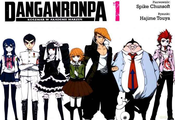 Danganronpa. Koszmar w Akademii Marzeń (Tom 1) - Hajime Touya, Spike Chunsoft [KOMIKS]