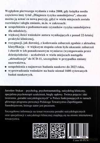 Diagnostyka ryzyka samobójstwa u młodzieży i dorosłych - JAROSŁAW STUKAN [KSIĄŻKA]