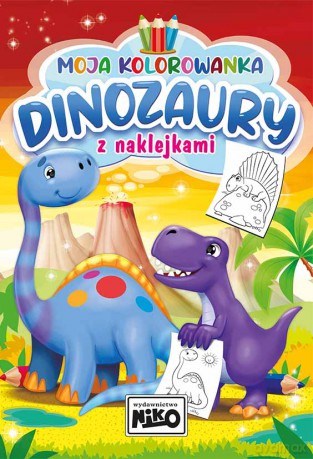 Dinozaury. Moja kolorowanka z naklejkami - Artur Rajch [KSIĄŻKA]