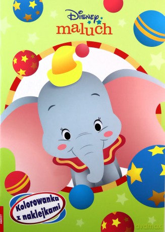 Disney maluch Kolorowanka z naklejkami NA-9207 [KSIĄŻKA]