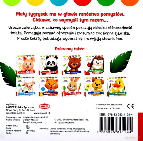 Disney maluch Pomysłowy tygrysek DBF-9209 [KSIĄŻKA]