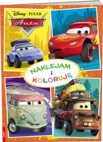 Disney Pixar auta Naklejam i koloruję NAK-9113 [KSIĄŻKA]
