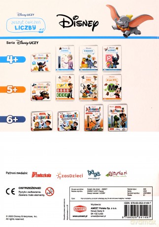 Disney uczy classic Zeszyt ćwiczeń. Liczby UDZ-9304 [KSIĄŻKA]