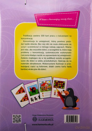 Karty pracy na koncentrację edukacja przedszkolna - Magdalena Hinz [KSIĄŻKA]
