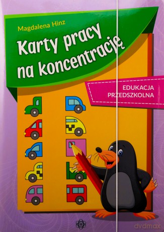 Karty pracy na koncentrację edukacja przedszkolna - Magdalena Hinz [KSIĄŻKA]