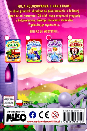 Księżniczki. Moja kolorowanka z naklejkami - Artur Rajch [KSIĄŻKA]