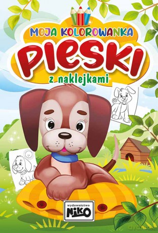 Pieski. Moja kolorowanka z naklejkami - Artur Rajch [KSIĄŻKA]