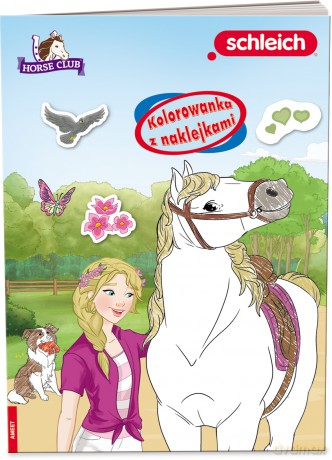 SCHLEICH Horse Club Kolorowanka z naklejkami NA-8402 [KSIĄŻKA]