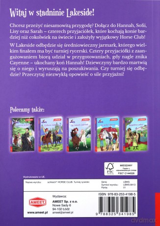 SCHLEICH Horse Club Turniej rycerski LBWS-8413 - Emma Walden [KSIĄŻKA]
