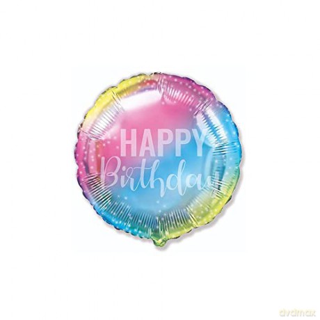Balon foliowy 18 FX - Birthday, gradient
