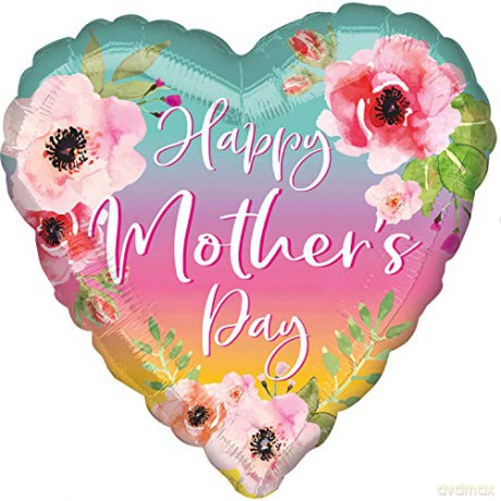 Balon foliowy 18 HRT-Happy Mother apos;s Day ombre, zapakowany