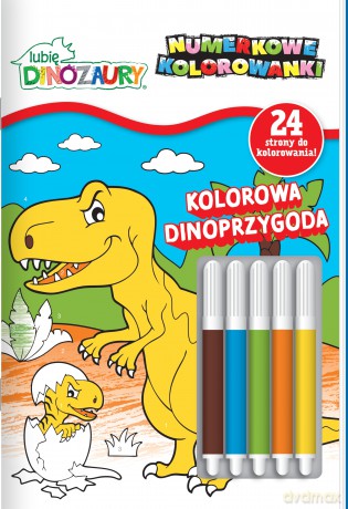 Dinozaury- Numerkowe kolorowanki [KSIĄŻKA]