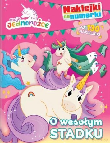 Jednorożec- Naklejki na numerki [KSIĄŻKA]