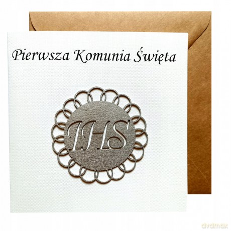 Kartka okolicznościowa Pierwsza Komunia Święta