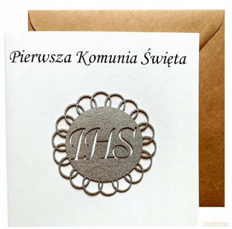 Kartka okolicznościowa Pierwsza Komunia Święta