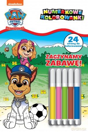 Psi Patrol- Numerkowe kolorowanki [KSIĄŻKA]