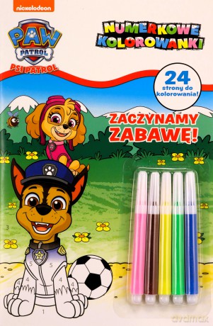 Psi Patrol- Numerkowe kolorowanki [KSIĄŻKA]