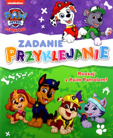 Psi patrol- Zadanie przyklejanie- Ruszaj [KSIĄŻKA]