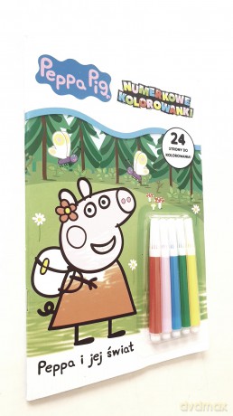 Świnka Peppa- Numerkowe kolorowanki [KSIĄŻKA]