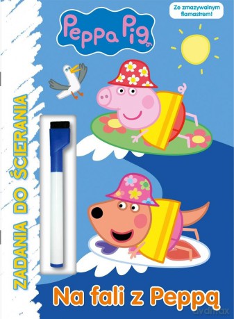 Świnka Peppa- Zadania do ścierania- Na fali [KSIĄŻKA]