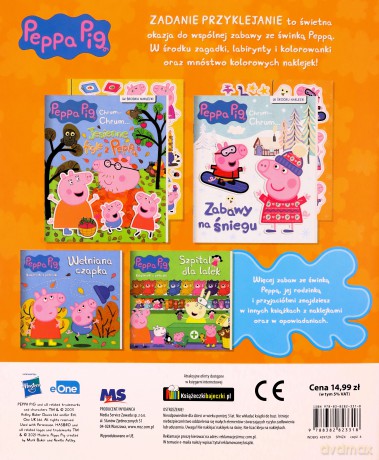 Świnka Peppa- Zadanie przyklejanie [KSIĄŻKA]