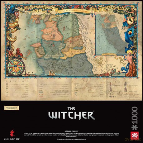 1000 el. Wiedźmin: The Nothern Kingdoms [PUZZLE]