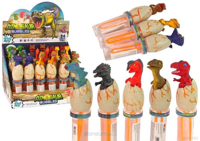 Bańki mydlane Dinozaury 18 cm MIX