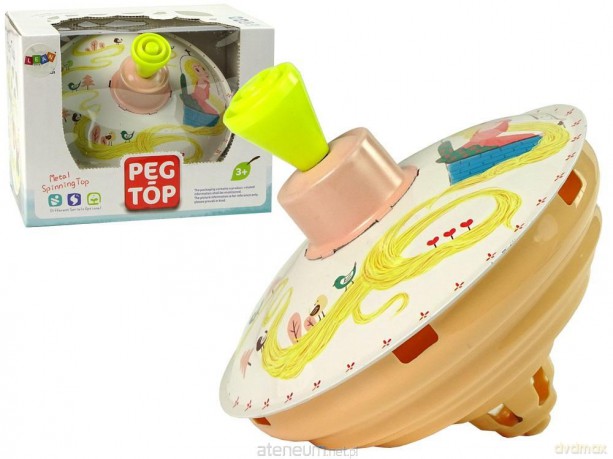 Bączek do kręcenia Roszpunka żółty metalowy