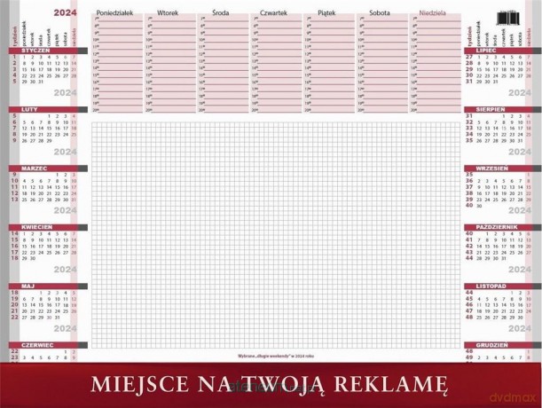 Biuwar z listwą 2024 [KALENDARZ]