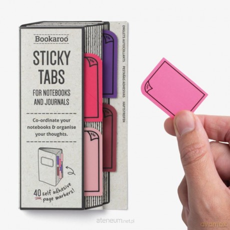 Bookaroo Znaczniki samoprzylepne - Różowe