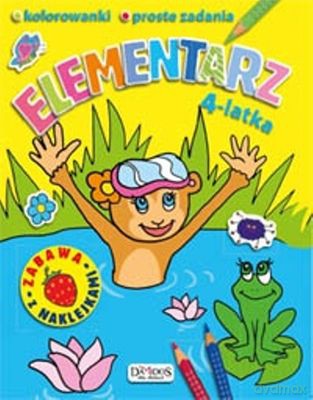 Elementarz 4-Latka Zabawa Z Naklejkami [KSIĄŻKA]