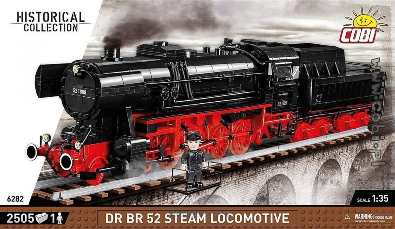 Historical Collection DR BR 52 Steam Locomotive [KLOCKI]
