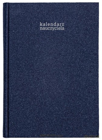 Kalendarz nauczyciela 2023/24 A5 tygodniowy Len granatowy [KALENDARZ]