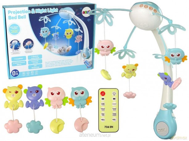 Karuzela do łóżeczka niebieska