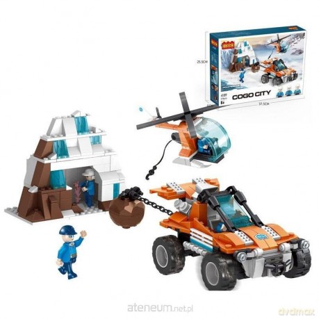 Klocki helikopter i auto 378 elementów [KLOCKI]