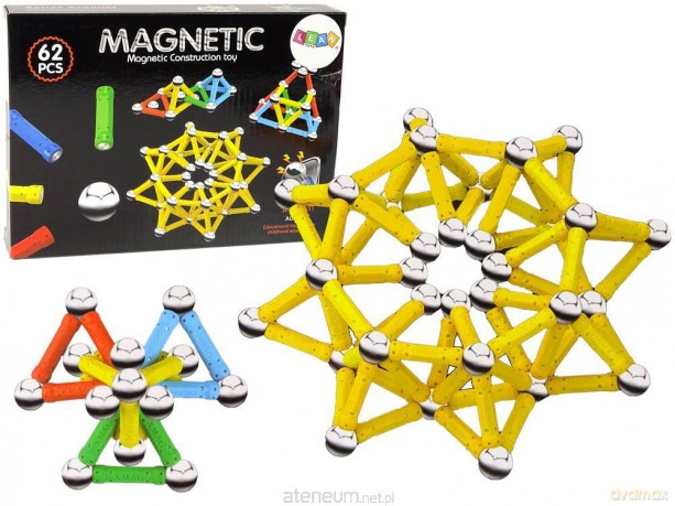 Klocki magnetyczne 62el [KLOCKI]