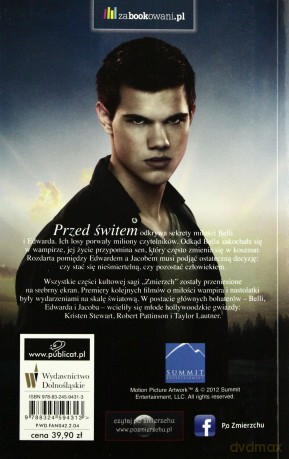 Przed Świtem Okładka Filmowa - Stephenie Meyer [KSIĄŻKA]
