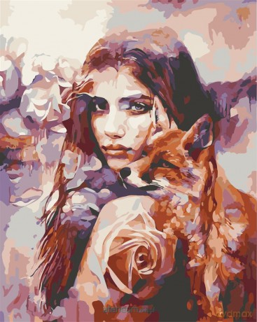 Malowanie po numerach - Portret Kobiety 30x40 cm