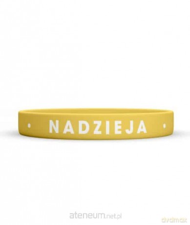 Opaska silikonowa - Nadzieja - żółta
