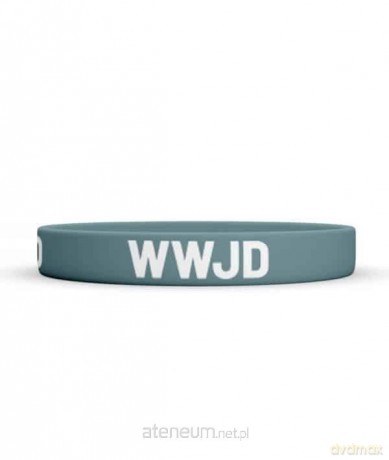 Opaska silikonowa - WWJD - morska