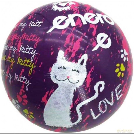 Piłka gumowa Love Kitty 18 cm