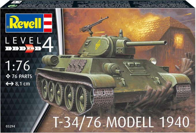 Pojazd 1:76 T-34/76 Model 1940