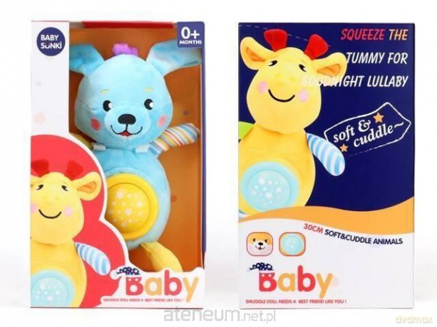 Przytulanka światło dźwięk 30 cm Króliczek