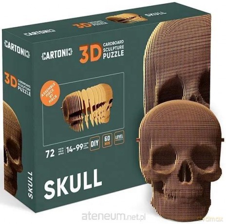 Puzzle 3D kartonowe - Czaszka [PUZZLE]