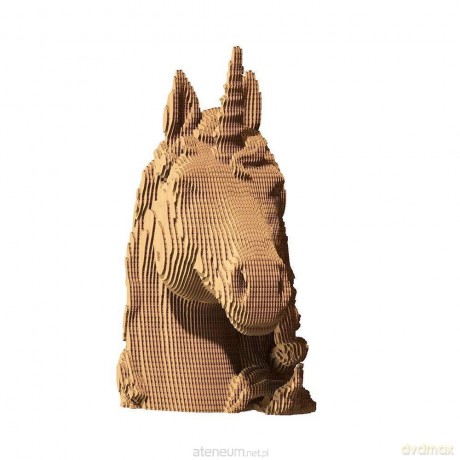 Puzzle 3D kartonowe - Jednorożec [PUZZLE]